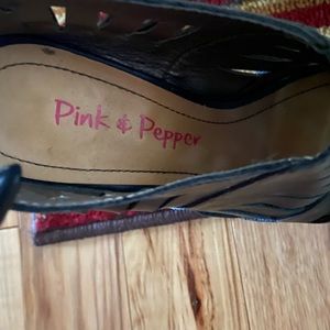 Black platform heels